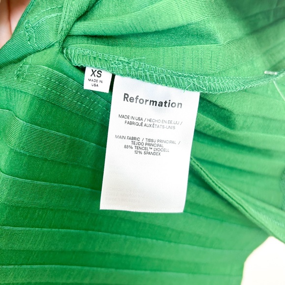 Reformation Green Mini Dress - Picture 7 of 8